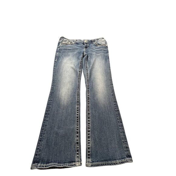 Vigoss The New York Slim Boot Cut Womens W35 L29 Jeans Blue Denim Prep Casual - Picture 1 of 13
